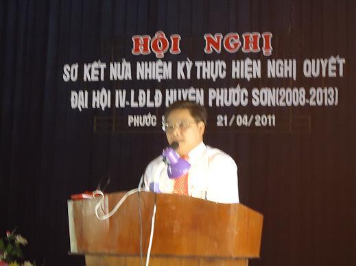 Sơ kết giữa NK thực hiện Nghị quyết ĐH lần thứ IV LĐLĐ huyện NK 2008-2013