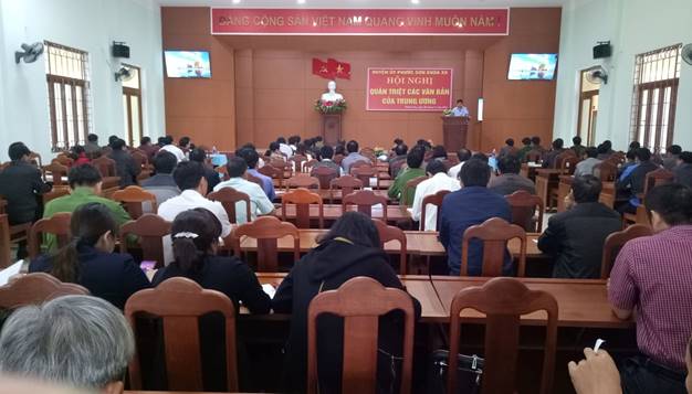 Huyện ủy tổ chức Hội nghị quán triệt các văn bản Trung ương