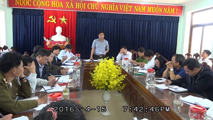 UBND huyện họp giao ban tháng 2/2020