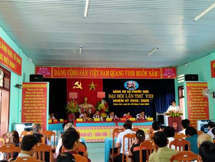 Đảng bộ xã Phước Đức tổ chức Đại hội lần thứ VIII, nhiệm kỳ 2020-2025