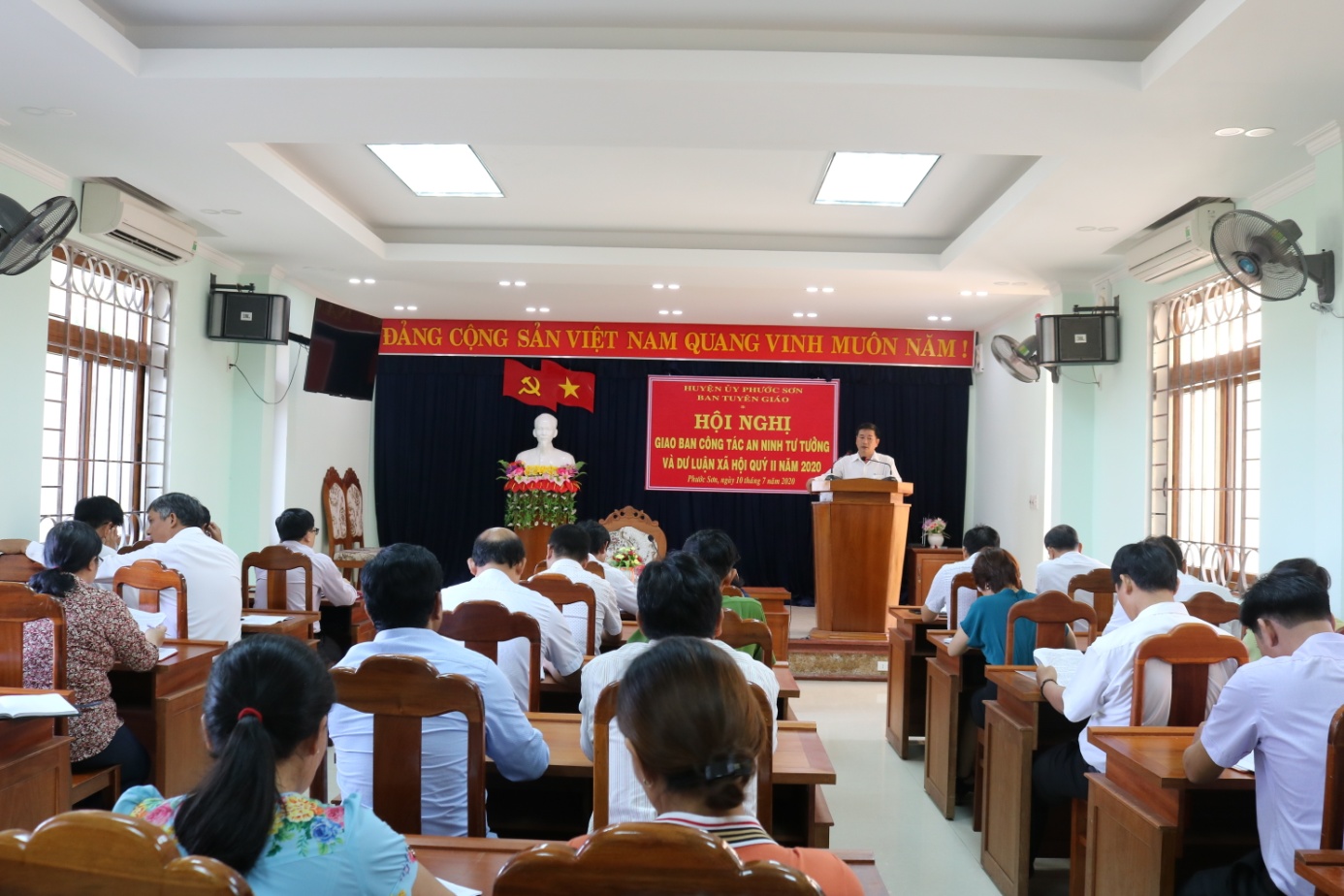 HỘI NGHỊ GIAO BAN CÔNG TÁC AN NINH TƯ TƯỞNG  QUÝ II NĂM 2020