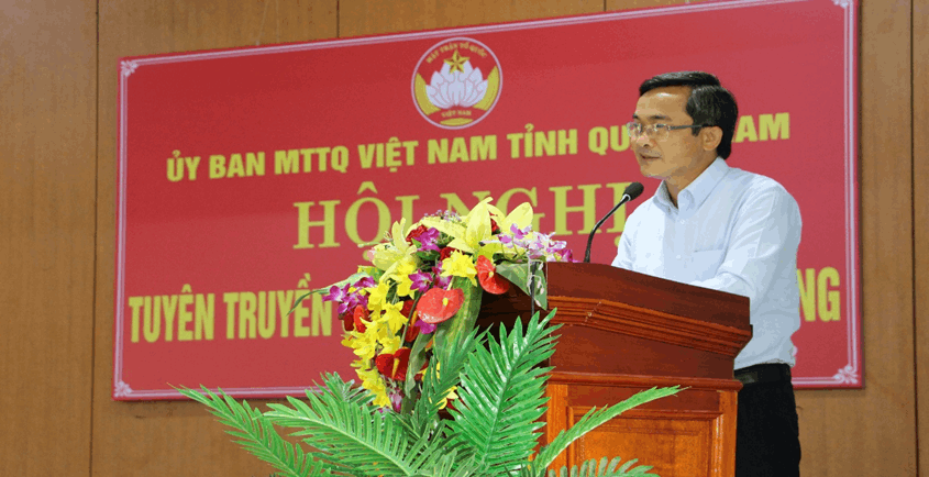 Ủy ban MTTQ Việt Nam tỉnh tổ chức hội nghị tuyên truyền và lắng nghe ý kiến góp ý của Nhân dân về tiêu chí môi trường trong xây dựng đô thị văn minh tại thị trấn Khâm Đức