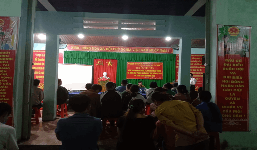 Ủy ban MTTQ Việt Nam thị trấn Khâm Đức phối hợp tổ chức tuyên truyền vận động toàn dân tham gia đảm bảo trật tự An toàn giao thông; Phòng, chống Ma tuý năm 2022