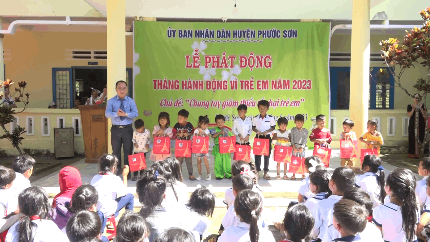 Phước Sơn phát động tháng hành động vì trẻ em năm 2023