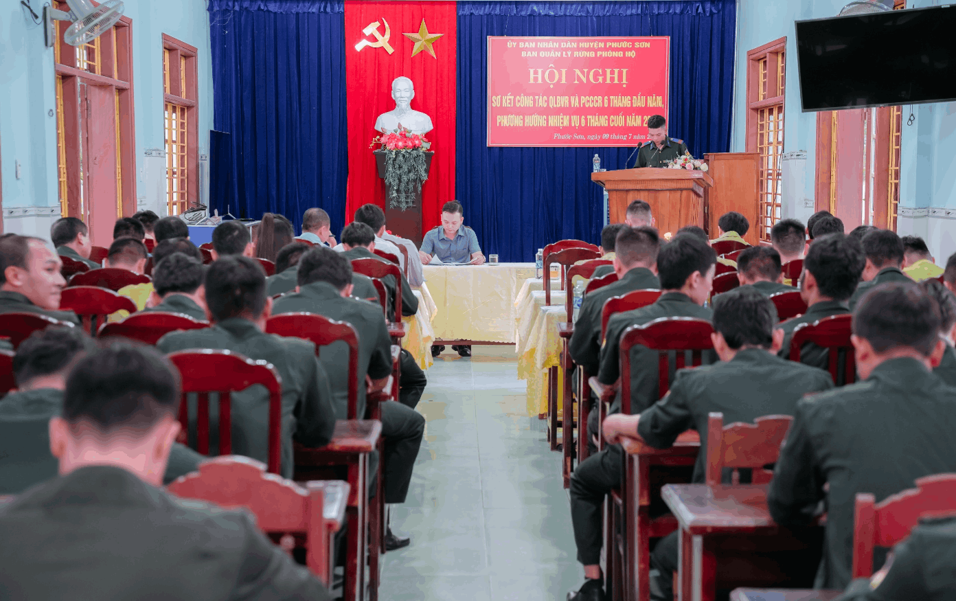 Ban Quản lý rừng phòng hộ huyện Phước Sơn thực hiện tốt công tác PCCCR 6 tháng đầu năm