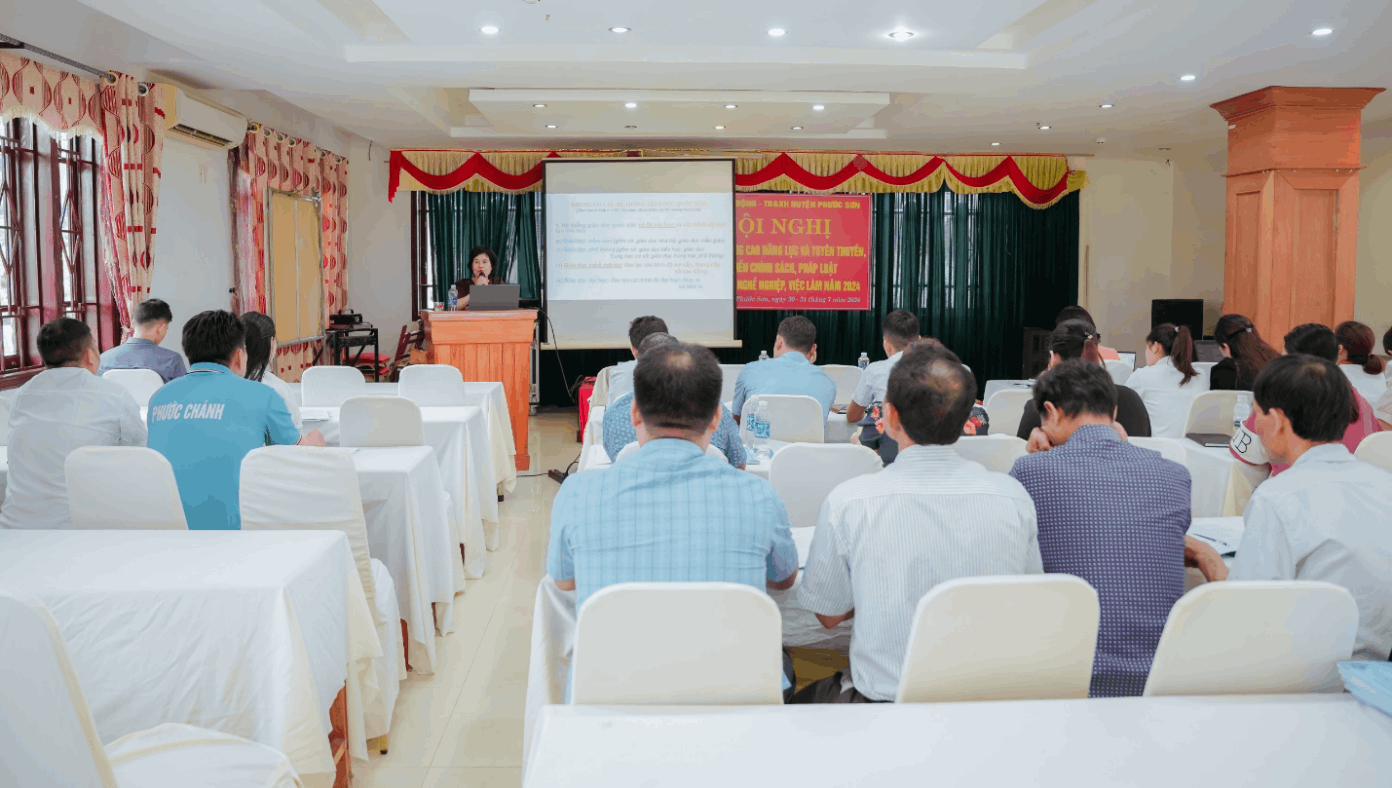 Nâng cao năng lực và tuyên truyền, phổ biến chính sách, pháp luật về giáo dục nghề nghiệp, việc làm năm 2024