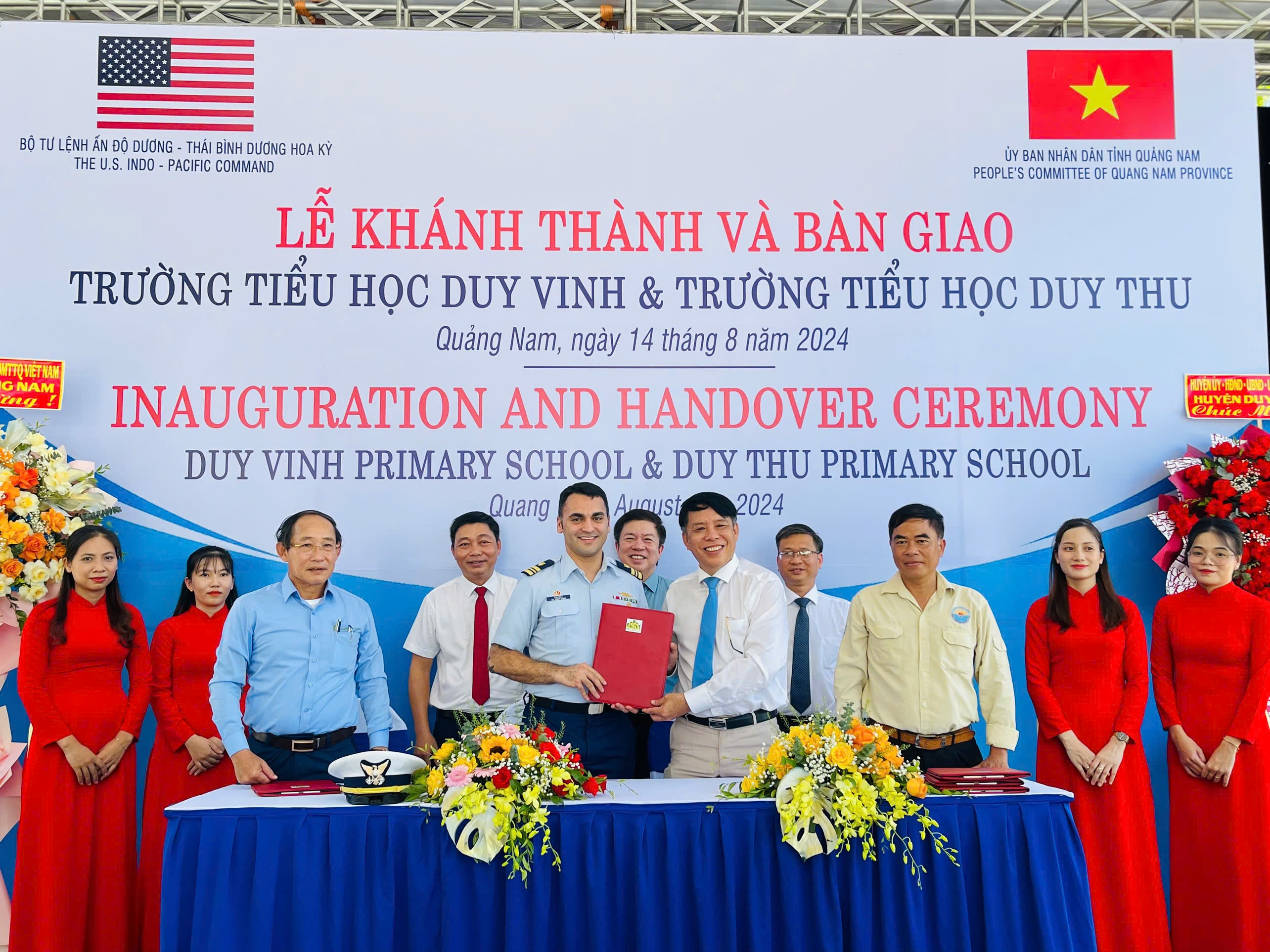 Khánh thành 2 trường tiểu học do Hoa Kỳ tài trợ tại huyện Duy Xuyên