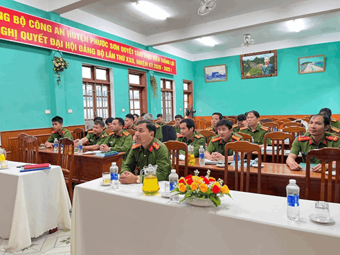 Công an huyện Phước Sơn: Tổ chức hội nghị tập huấn công tác thi hành án hình sự và công tác tái hòa nhập cộng đồng năm 2024