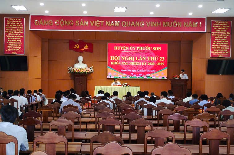 Huyện ủy Phước Sơn – Hội nghị Huyện ủy lần thứ 23, nhiệm kỳ 2020-2025