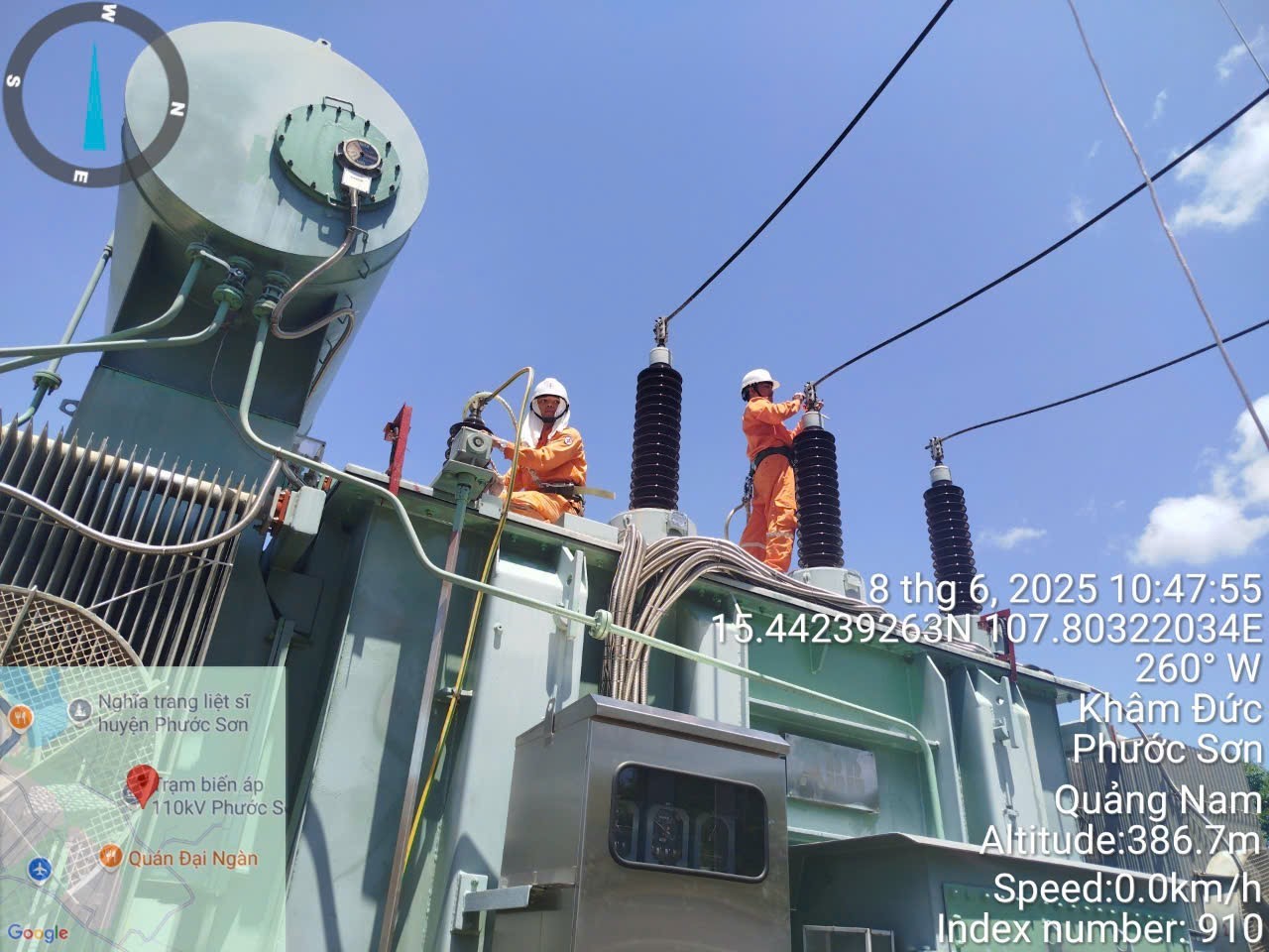 TBA 110kV Phước Sơn đảm bảo cung cấp điện cho huyện Phước Sơn trong mùa nắng nóng năm 2025
